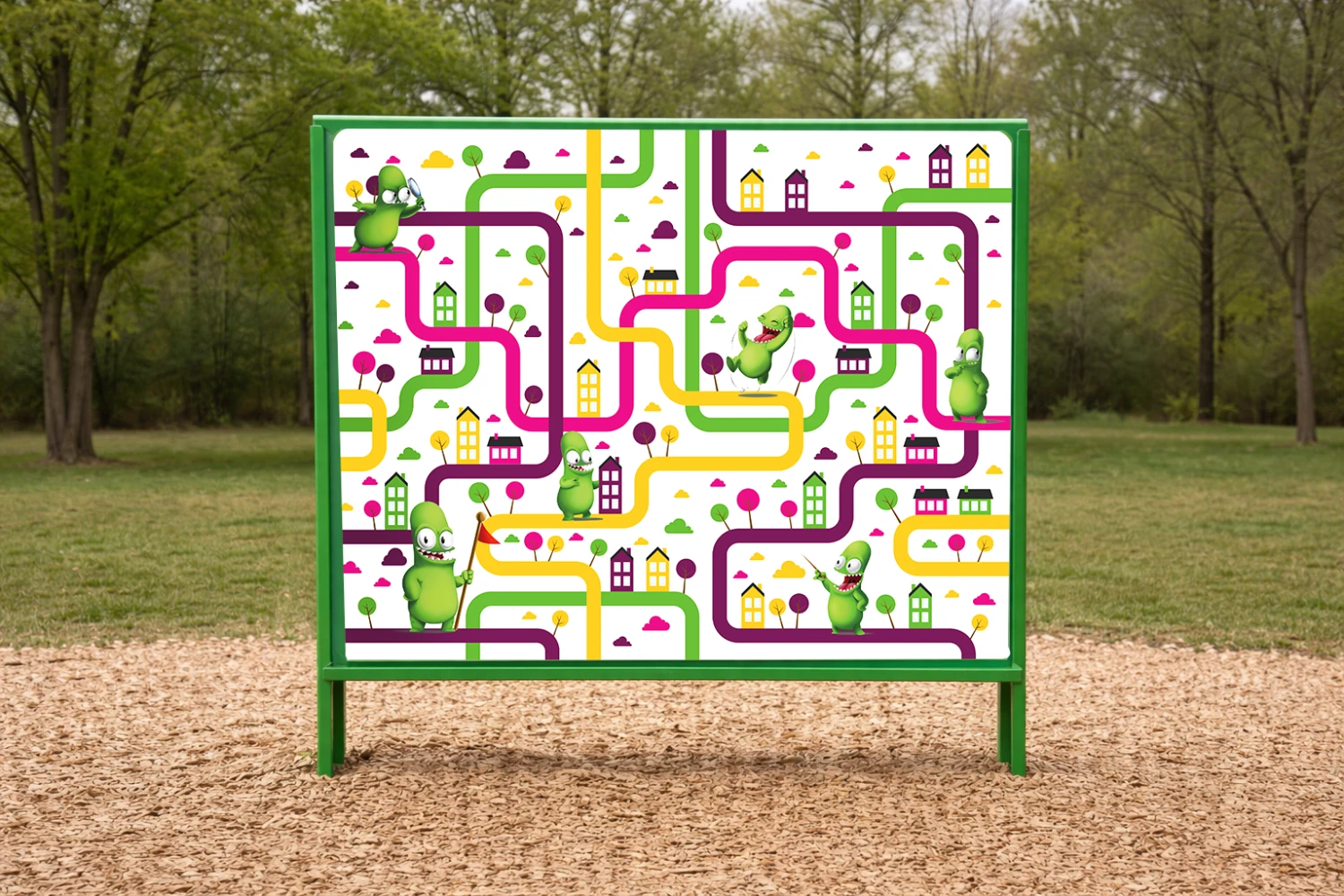 Kulodrom magnetyczny LABIRYNT dwustronny  z platformą edukacyjną QR+